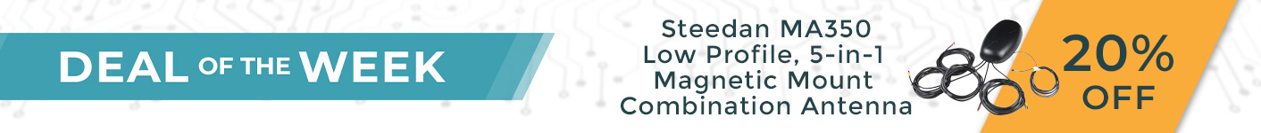 Deal of the Week: Steedan MA350 – Low Profile, 5-in-1 Magnetic Mount Combination Antenna 20% Off