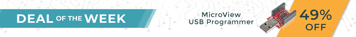 Deal of the Week: SparkFun MicroView - USB Programmer 49% Off