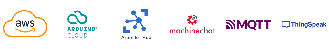 Supported DataLogger IoT Cloud Services