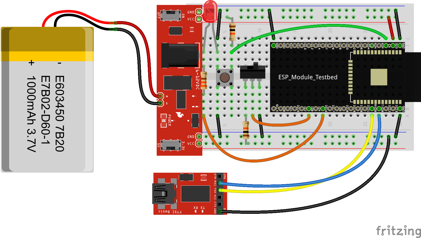 esp32 thing fritzing