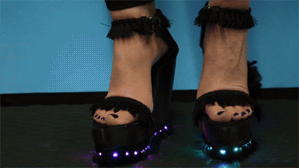 Mary's 3D printed wedge heels