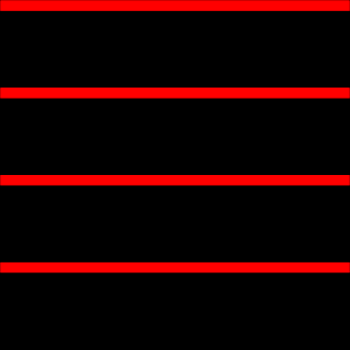 animated gif showing four red lines scrolling down a black square, representing the scan pattern of a 1:8 panel