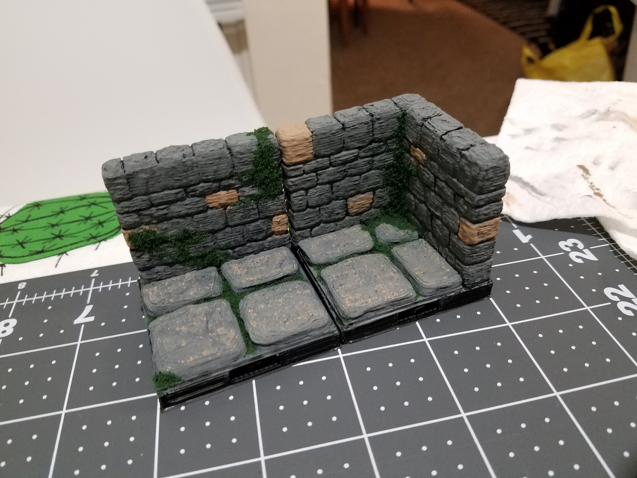 WIP my first time working with XPS foam for terrain making, C&C is