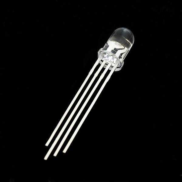 Clear Common Anode RGB LED- 5mm