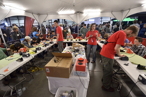 SparkFun Maker Faire Booth 2011