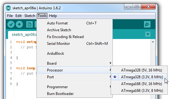 Using the Arduino Pro Mini 3.3V - SparkFun Learn