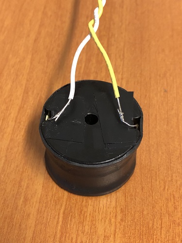 Inductor with wires soldered