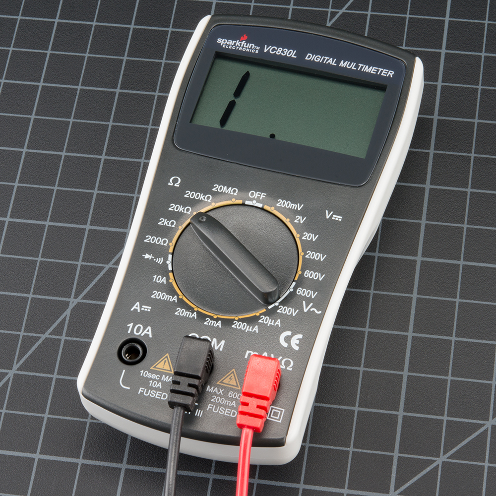 digital multimeter labeled diagram