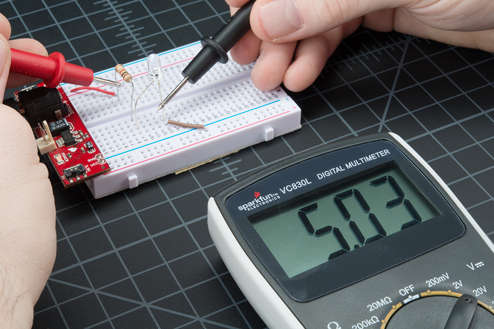 digital multimeter labeled diagram