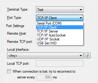 TCP and UDP Settings