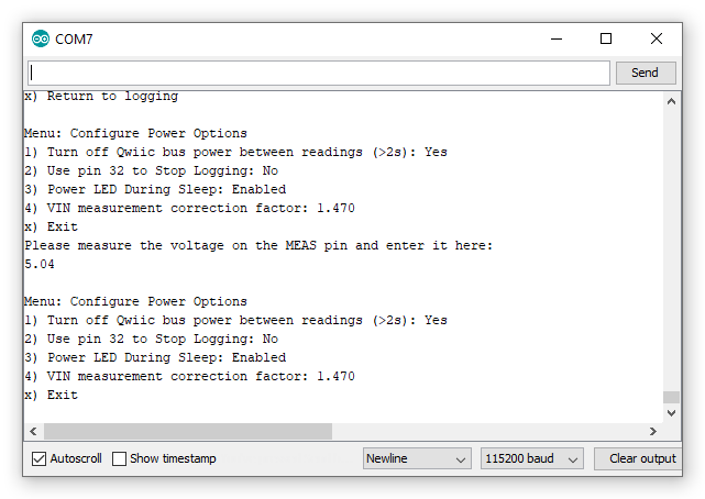 Configure Power MEAS