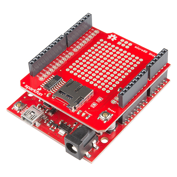 Microsd Shield And Sd Breakout Hookup Guide Sparkfun Learn