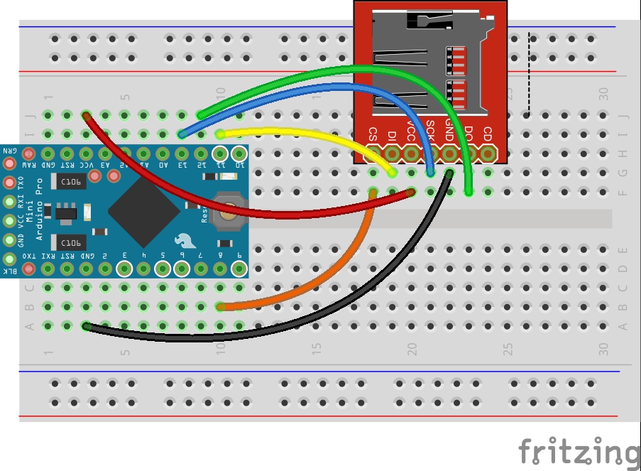 micro sd card arduino schematic