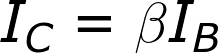 I_ {C} = \ beta I_ {B}