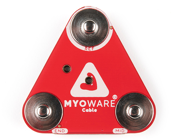 Top View of the MyoWare 2.0 Cable Shield