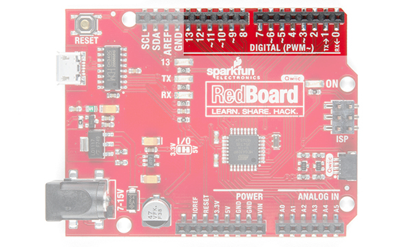 RedBoard digital pins