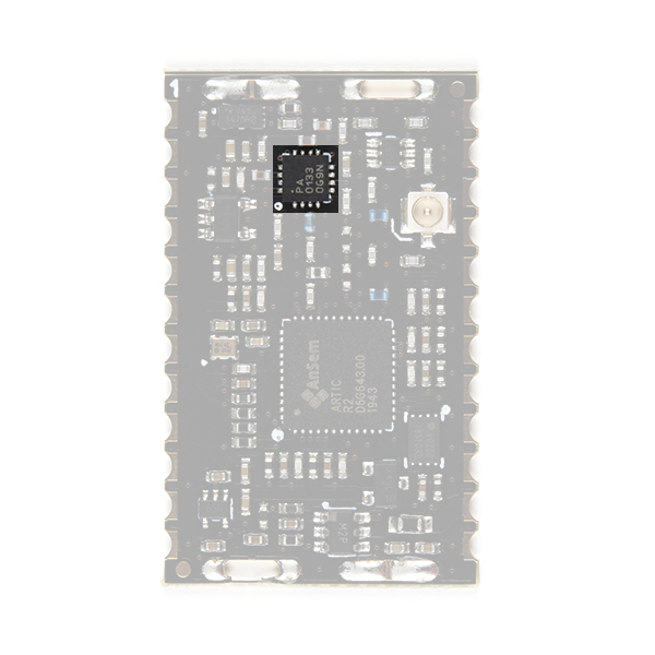 Pictured is the RFPA0133 amplifier chip