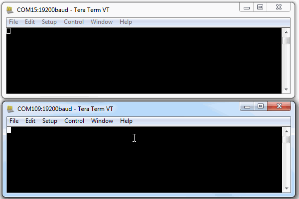 Serial chat windows
