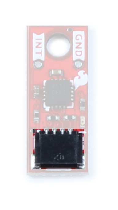 Qwiic connector is located at the bottom of the board