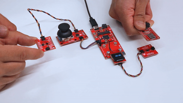 MicroPong Demo with MicroMod Qwiic Pro Kit