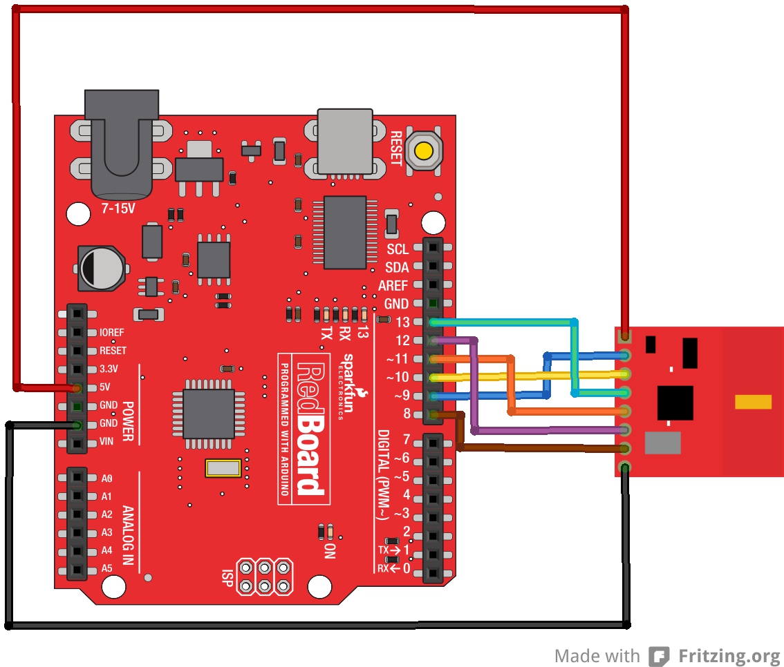 SparkFun Transceiver Breakout - nRF24L01+ (RP-SMA) - WRL-00705