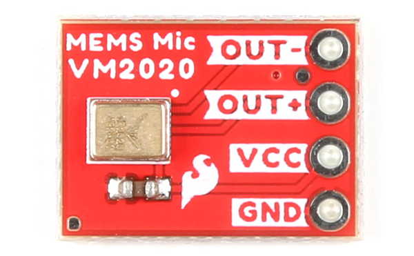 top view of  Analog MEMS Microphone - VM2020