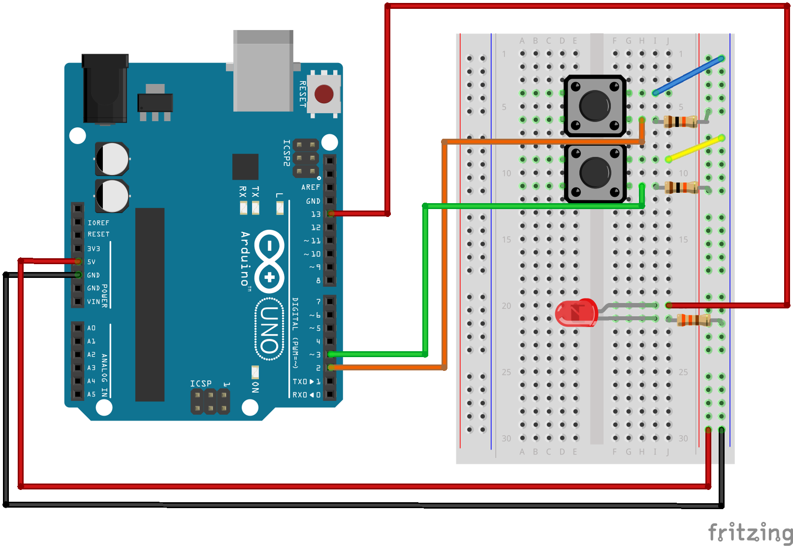 fritzing power supply arduino