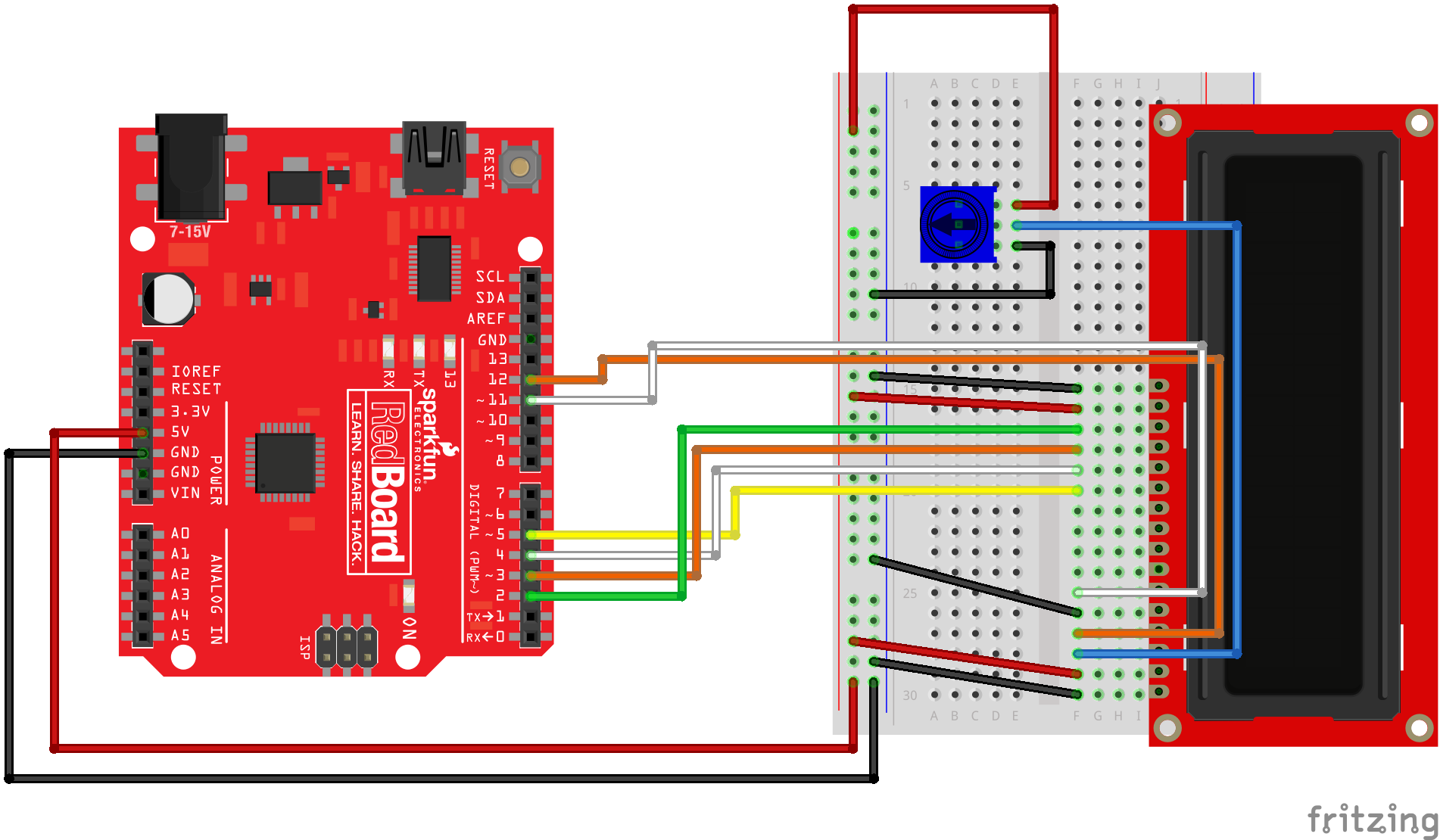 Arduino uno pinout. Arduino вольтметр. LCD Serial 7segments display example with Arduino. Винтовые разъемы fritzing. Sparkfun MICROVIEW распиновка.