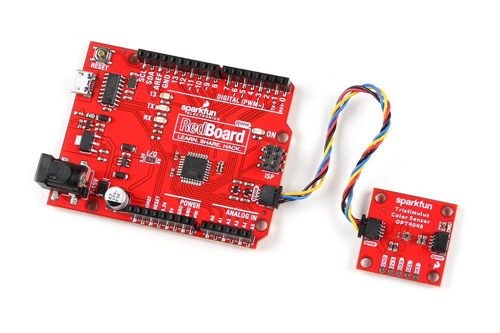 SparkFun Tristimulus Color Sensor to RedBoard