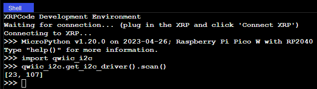 Testing the I2C install