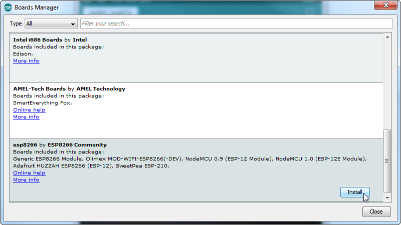 esp8266 by esp8266 community download