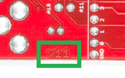 designated marking for v11 board