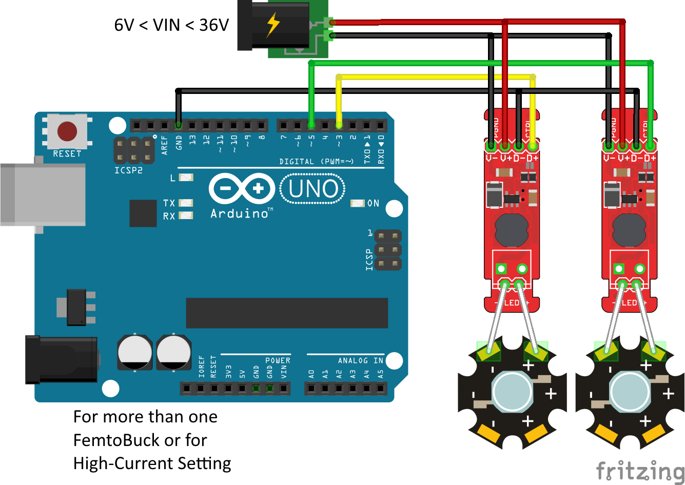 hook up lights to amp