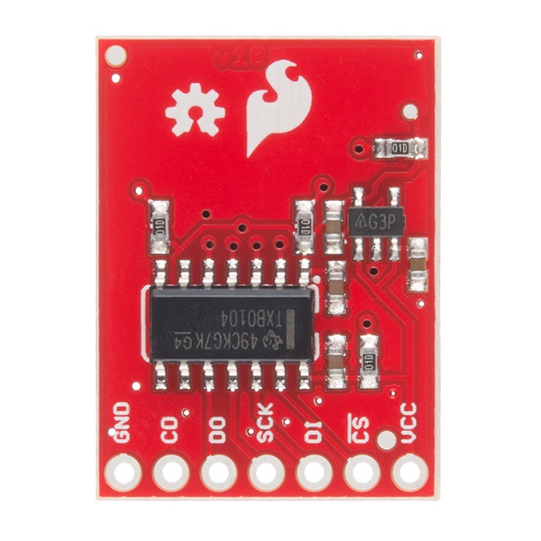 Logic Translator Populated on the Back of the Level Shifting micrOSD Breakout