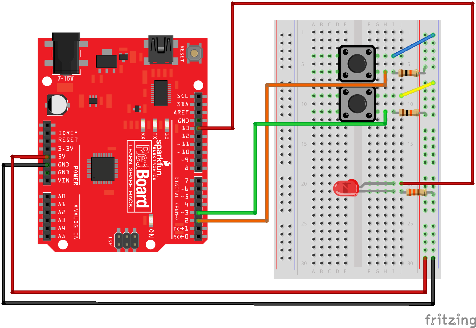 Button Pad 4x4 - LED Compatible - COM-07835 - SparkFun Electronics