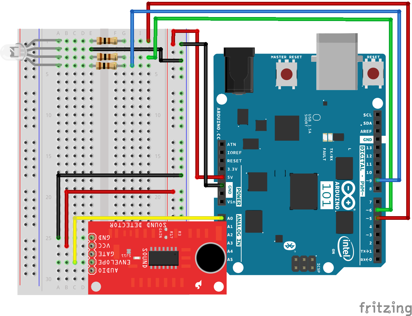 Sik Experiment Guide For The Arduino 101 Genuino 101 Board Chinese Learn Sparkfun Com