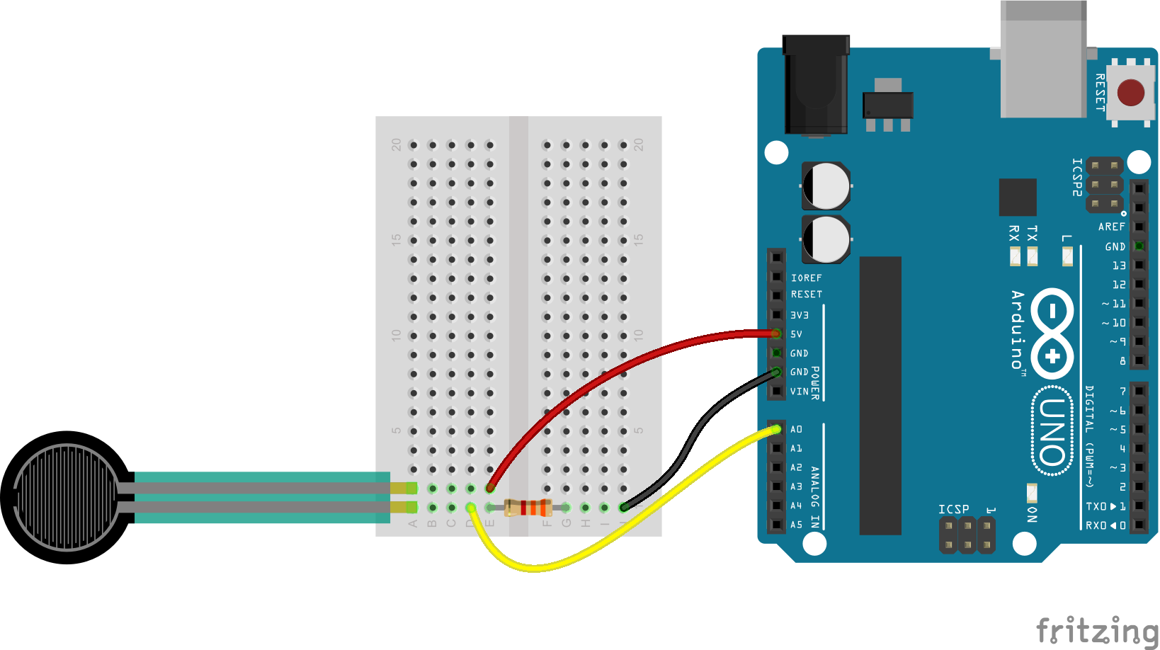 Arduino Press Sensörü(Kuvvete Duyarlı) Kullanımı ve  Kodlanması