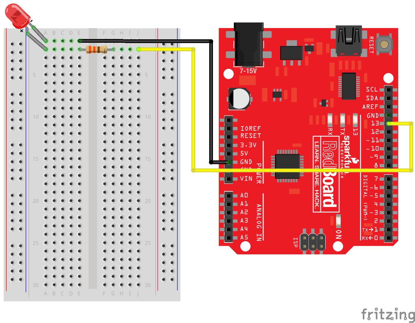 Tutorial 1 - Blinking the Arduino builtin LED