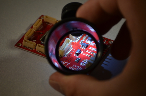 Monocle to inspect PCBs