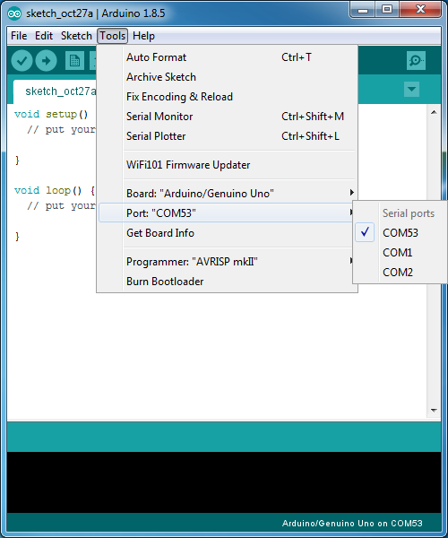 Не виден порт arduino