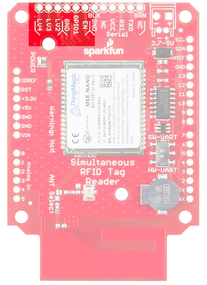 Enable and GPIOs on the SparkFun RFID shield