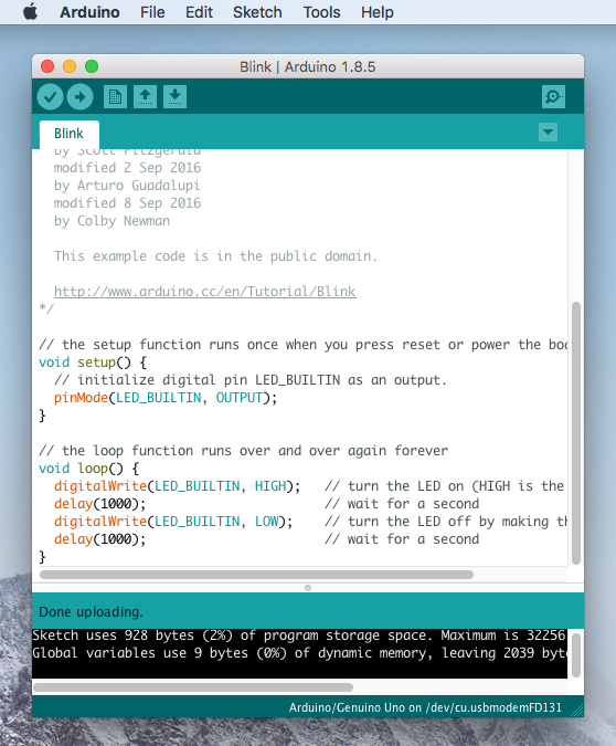 arduino 1.8.5 upload com error