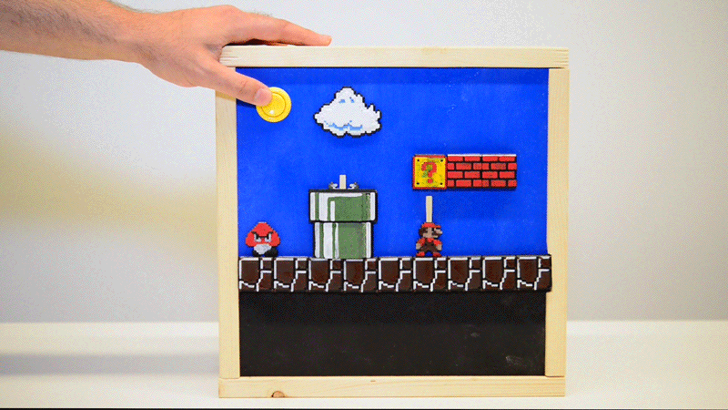 Gif of mario box in action