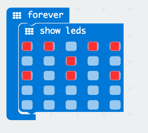 forever blocks showing leds