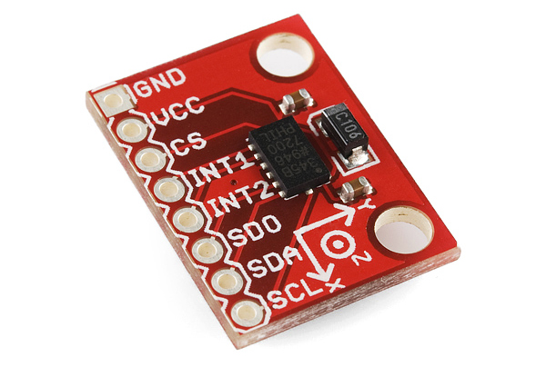 Accelerometer breakout board