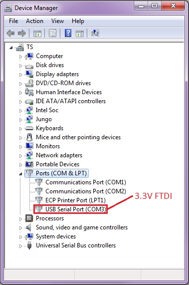 FTDI Enumerating as COM3 in Device Manager