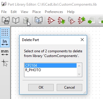 Delete a Component from Custom Library