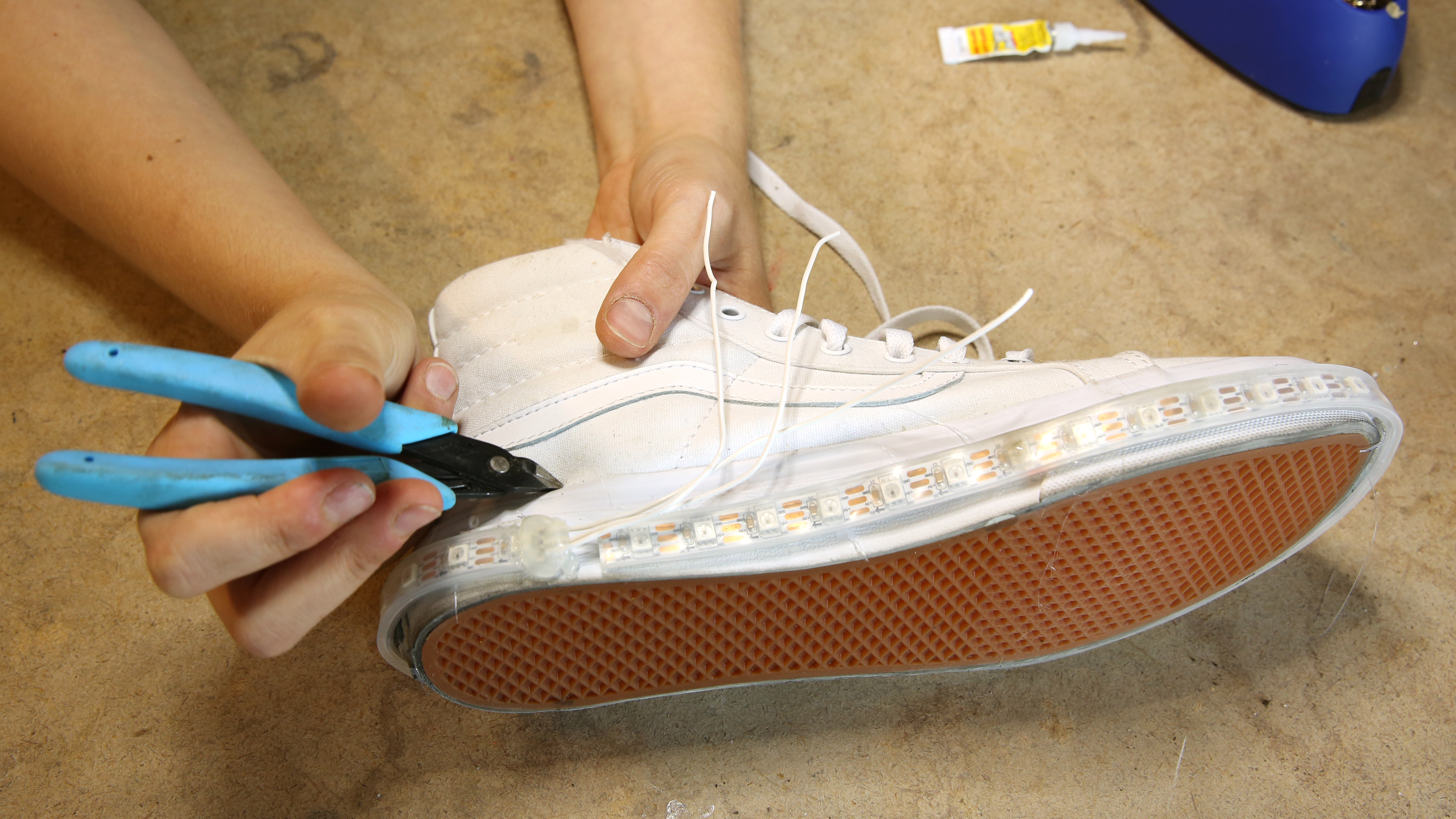 diy glow in the dark shoes