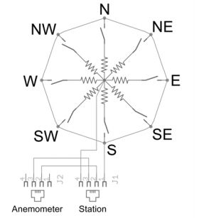 Wind Vane internal circuitry