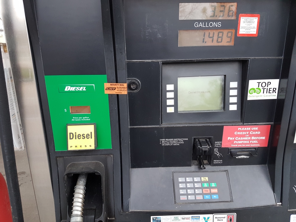 emv card reader for gas pump